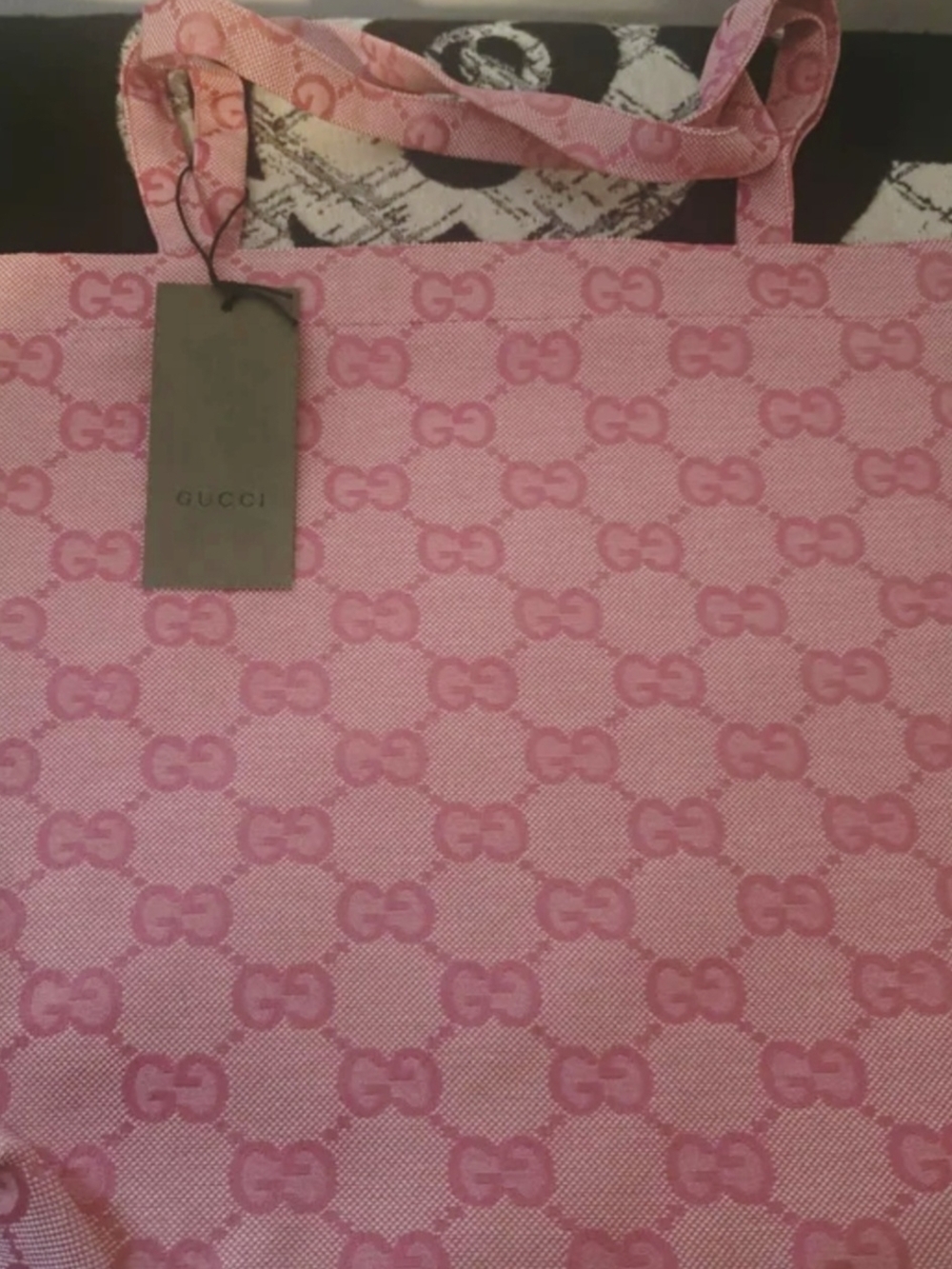 Pink GG Monogram Tote Bag - Picture 5 of 11